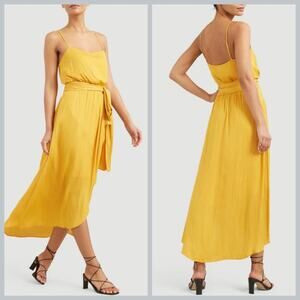 Modern Citizen Yellow Mila Layered Tank Dress